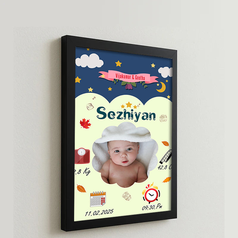 Baby Birth Frame - Design 1