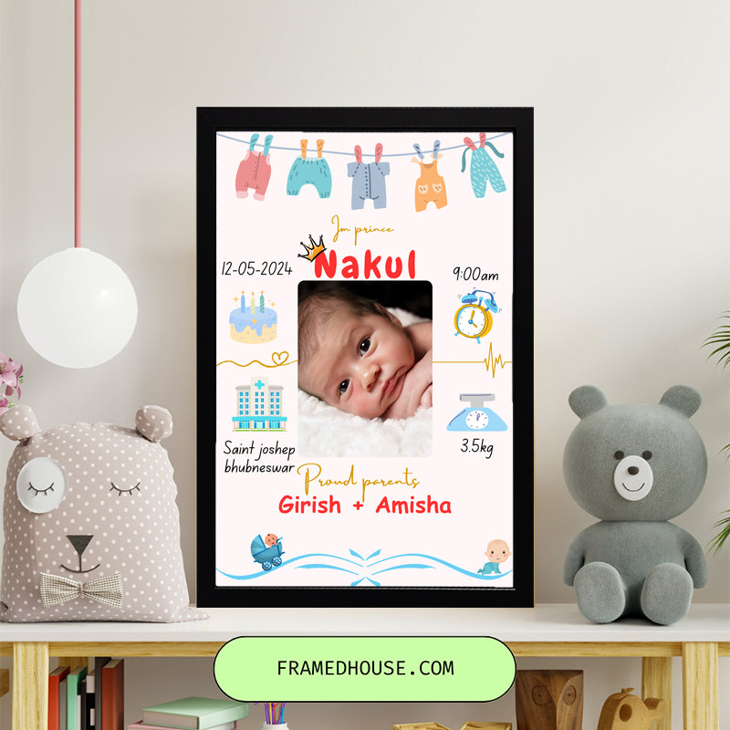 Baby Birth Frame - Design 7