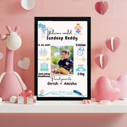 Baby Birth Frame - Design 9