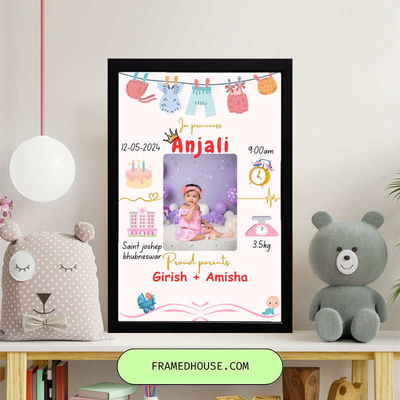 Baby Birth Frame - Design 8