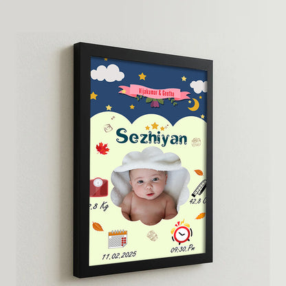 Baby Birth Frame - Design 1
